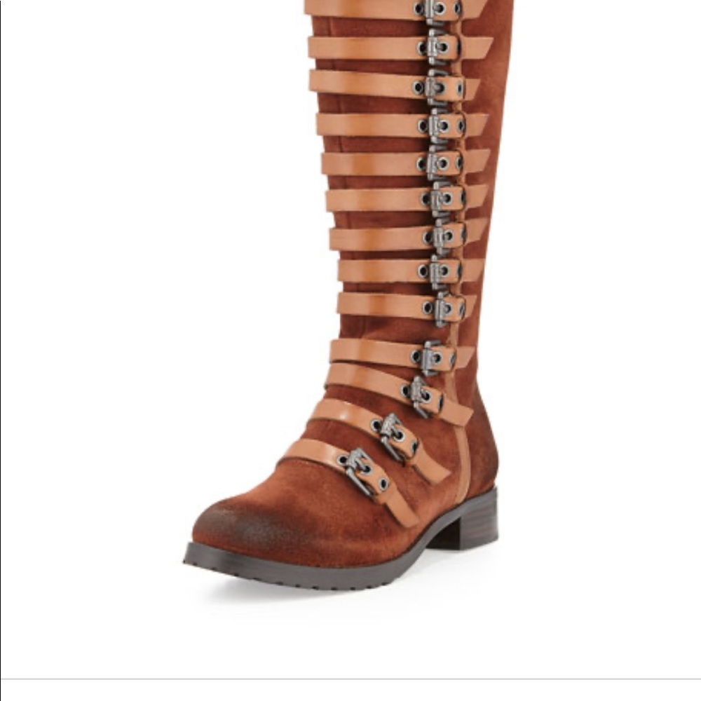XCLT Luxury Rebel Leigh tall buckle boots